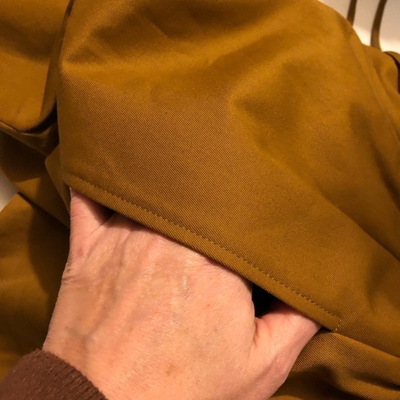 KOTN 100% Cotton XXL Drawstring Pants Mustard Brown Women’s Wide Leg High Rise - Picture 13 of 16